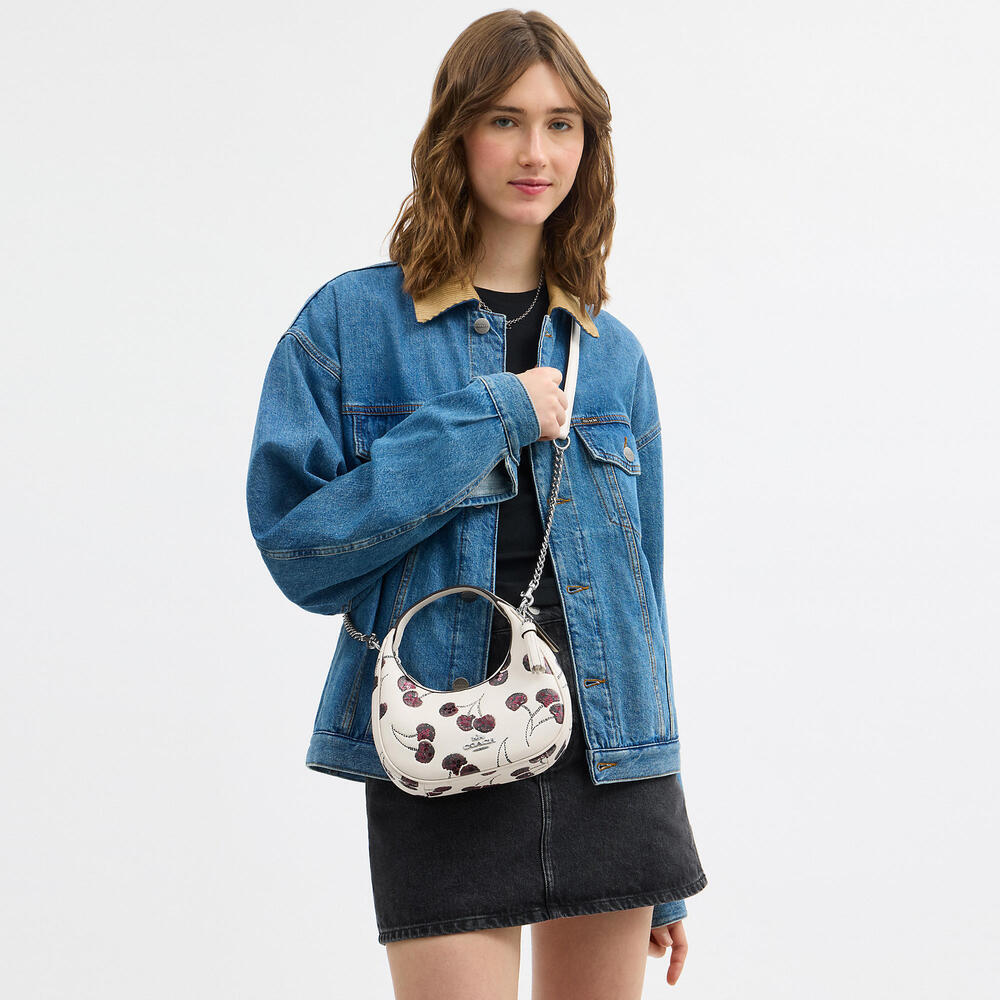 NWT‎ COACH Carmen Leather Mini Crossbody Bag With Cherry Print - Picture 2 of 10